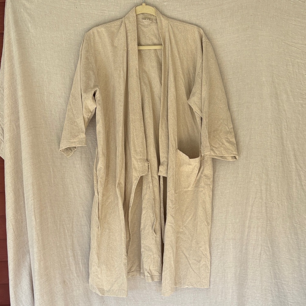 Light Beige natural fiber women’s robe
